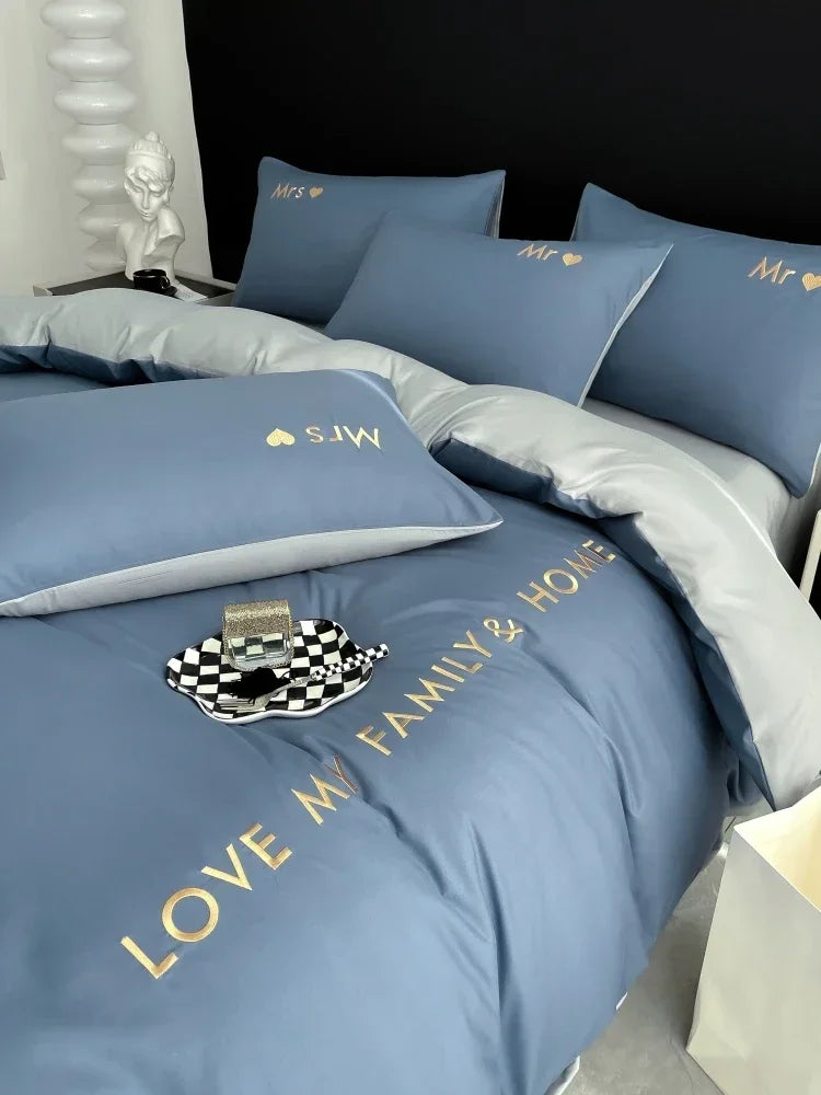 Nordic Luxury Egyptian Cotton Bedding Set for Ultimate Comfort