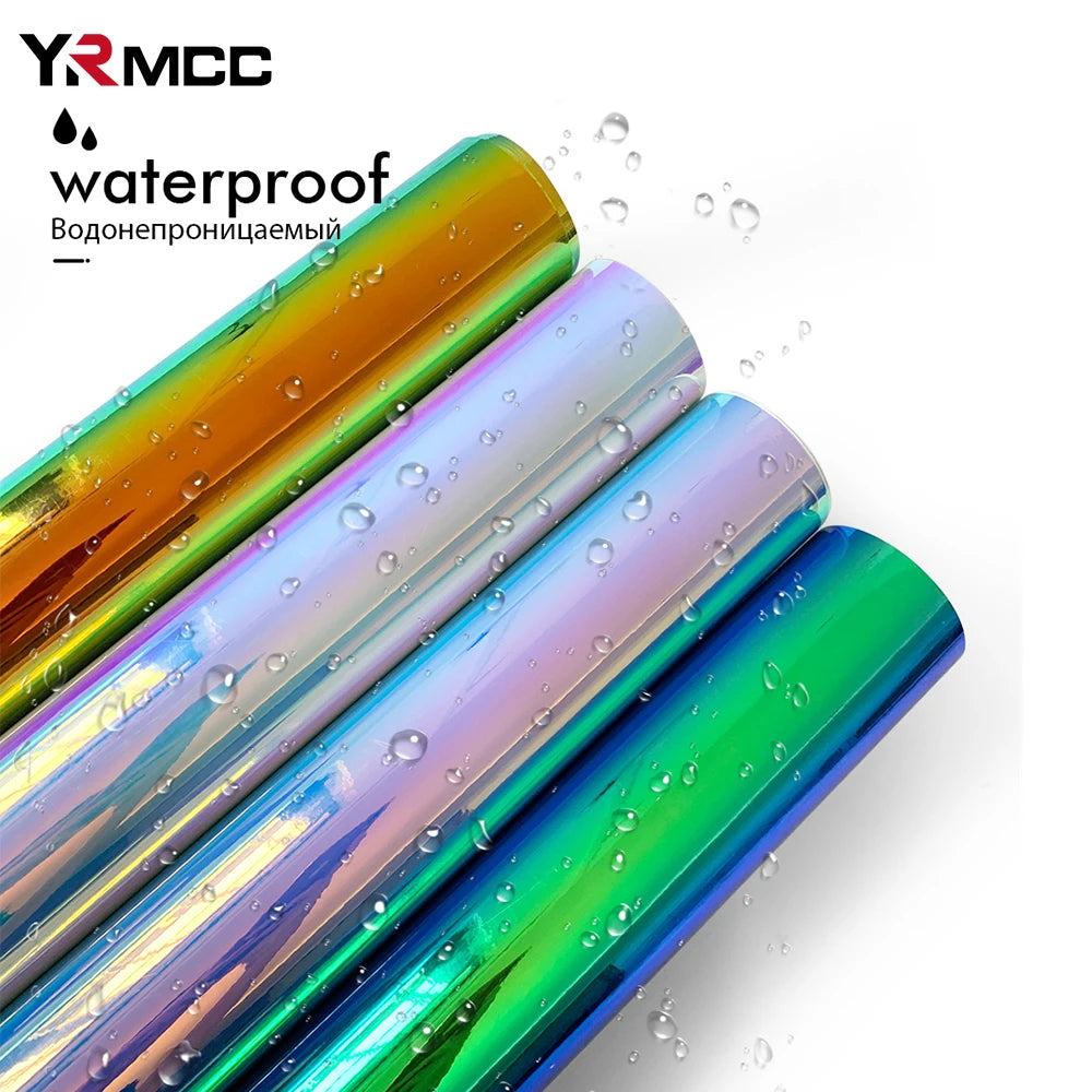 Car Wrap Film Laser Plating Auto Color Change PVC Sticker Chrome Rainbow Vinyl Air Free Bubble Motor Film