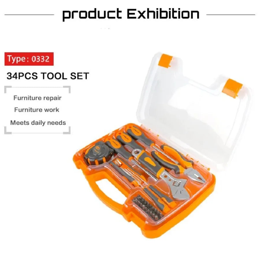 Basic Mechanic Tool Set for Convenient Home Repairs and Storage