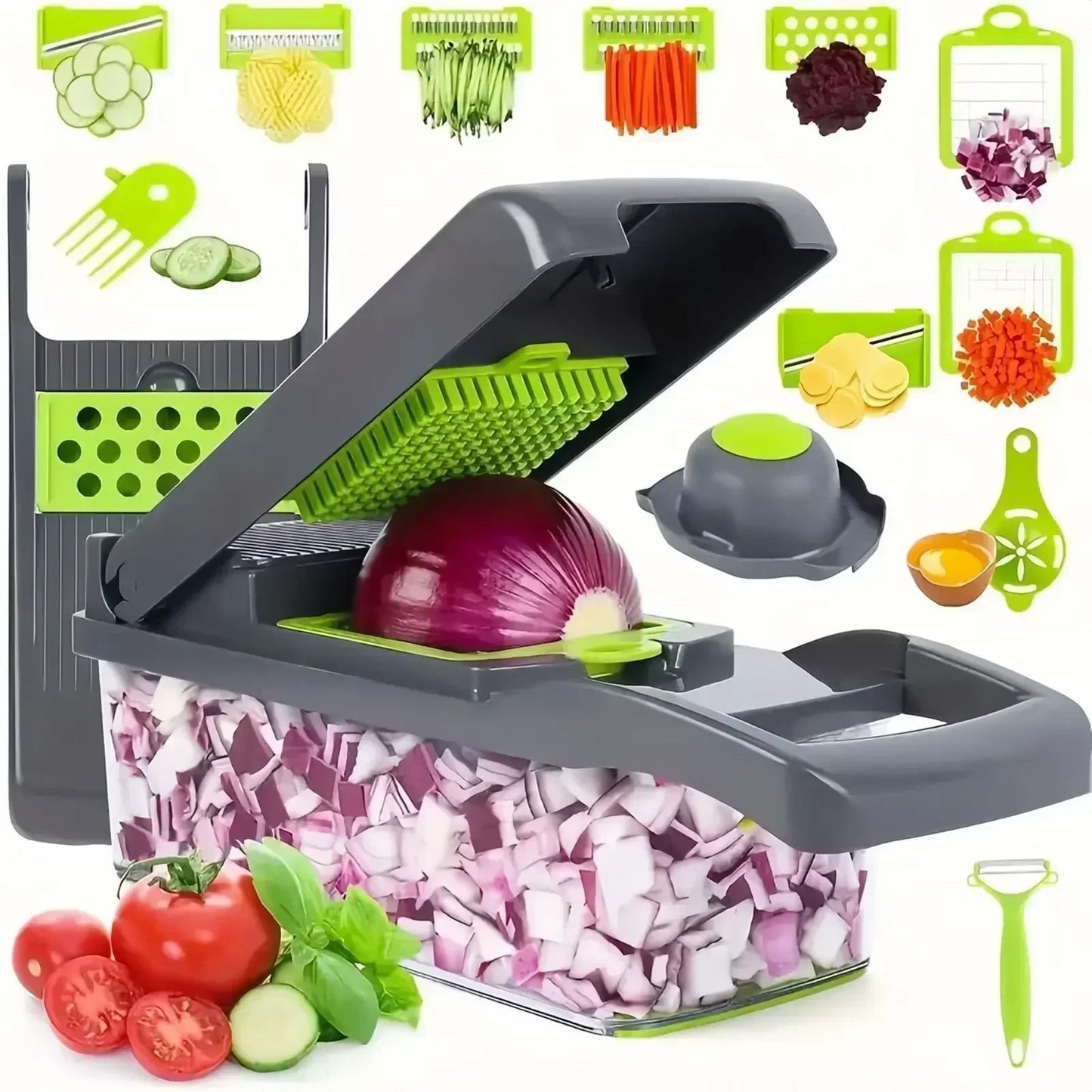 Multifunctional Vegetable Chopper Slicer Dicer for Effortless Cooking