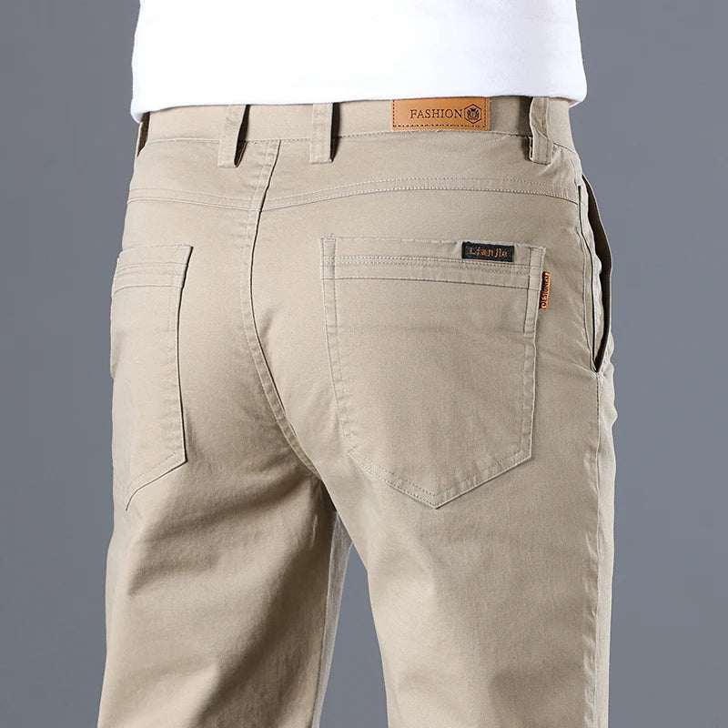 Men's Classic Solid Color Casual Pants for Every Occasion