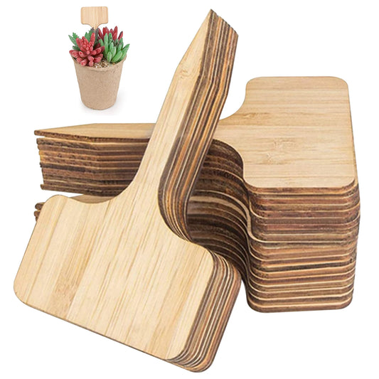 Wood Plant Markers for Easy Gardening Identification and Decoration