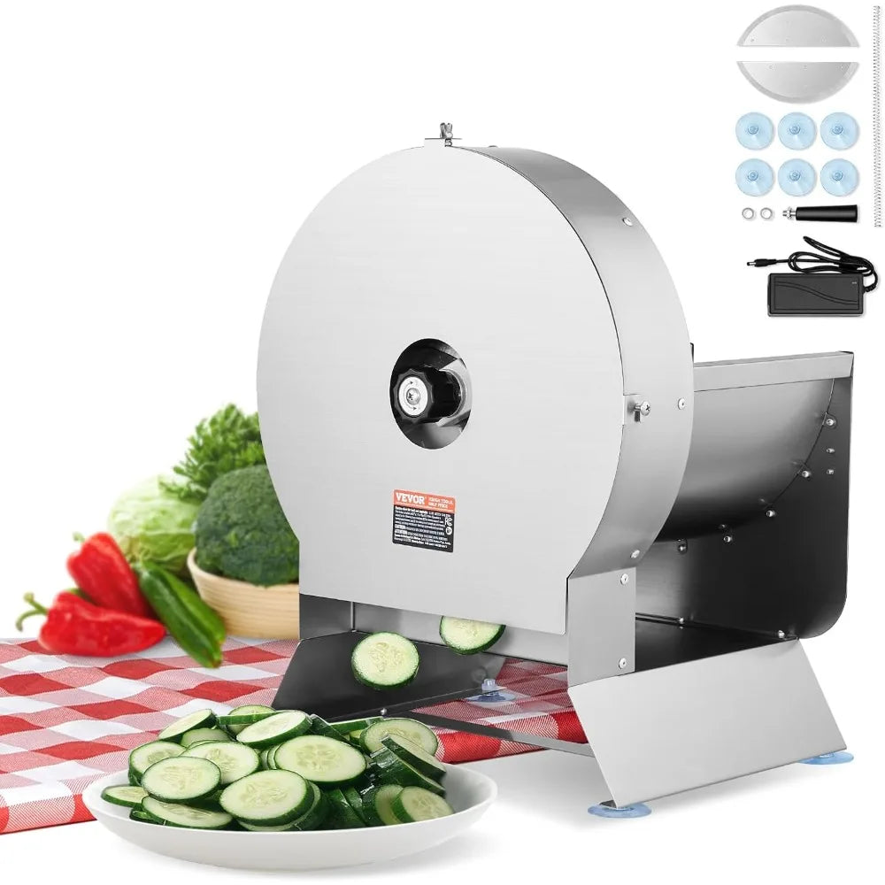 DAFIFY Electric Vegetable Slicer With Adjustable Thickness Stainless Steel