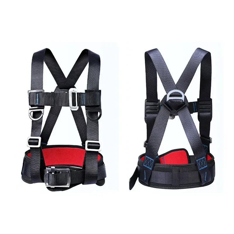 Three Point Half Body Work Safety Belt Outdoor Rock Climbing Electrician Construction Wear Resistant Safety Harness Rope Set